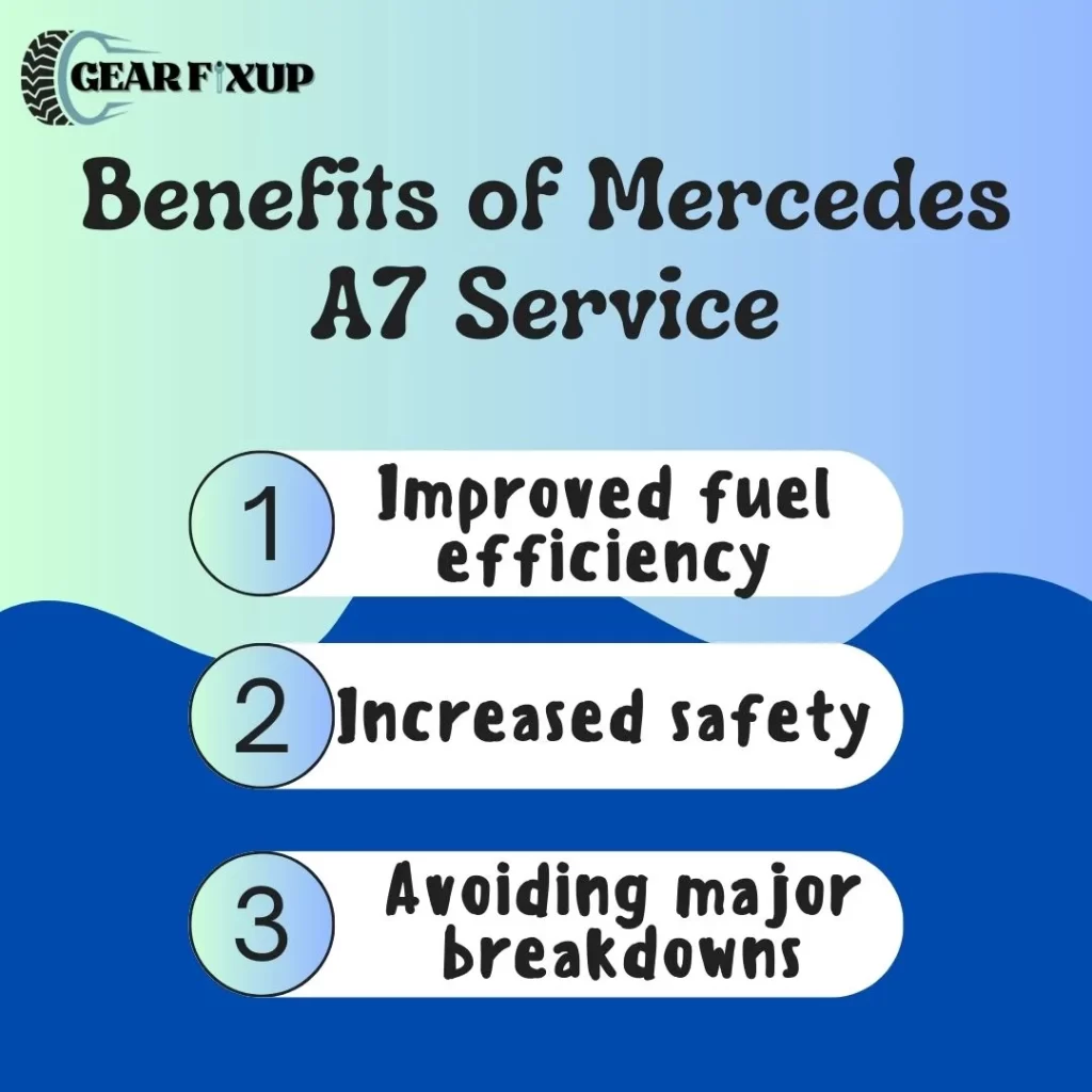 Benefits of Mercedes A7 Service